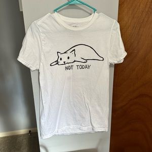 Not today cat shirt